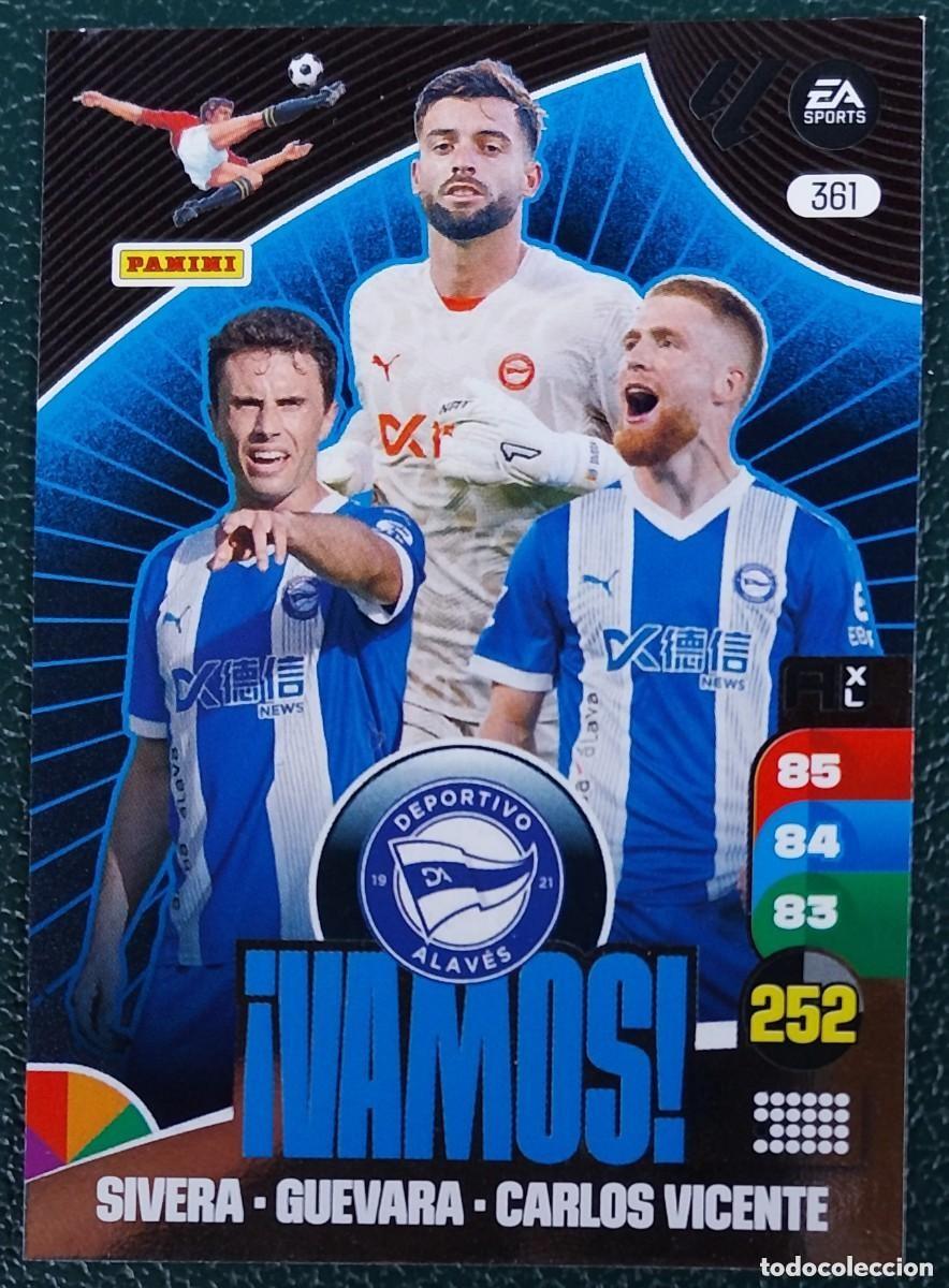 Football Stickers: 361 SIVERA - GUEVARA - CARLOS VICENTE VAMOS ALAVES FICHAS ALBUM ADRENALYN XL 2024 2025 24 25