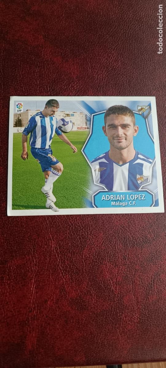 Football Stickers: ED. ESTE 08-09 COLOCA ADRIAN LOPEZ (MALAGA) SIN PEGAR