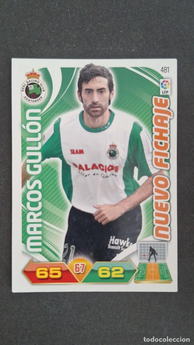 Cromos de Futebol: L2 MARCOS GULLON RACING DE SANTANDER 481 NUEVO FICHAJE PANINI ADRENALYN XL LIGA 2011/2012 11 12