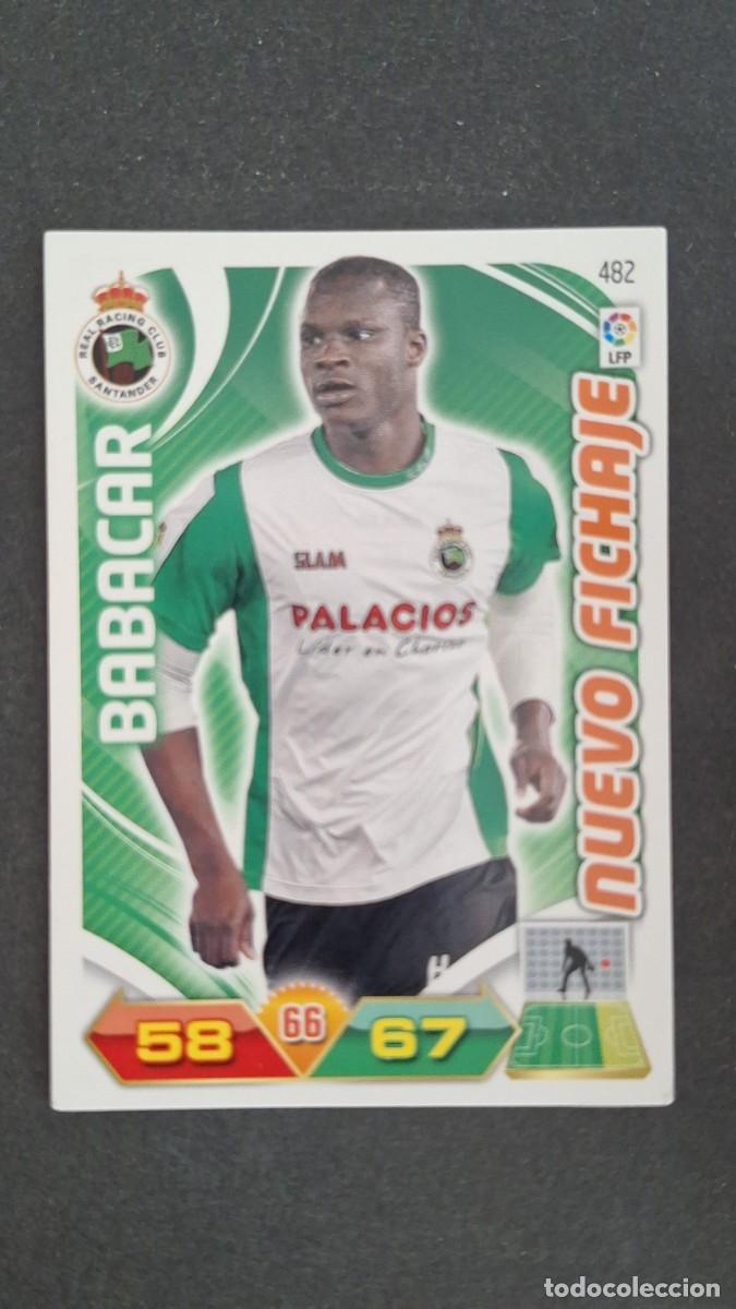 Cromos de F&uacute;tbol: L2 BABACAR RACING DE SANTANDER 482 NUEVO FICHAJE PANINI ADRENALYN XL LIGA 2011/2012 11 12