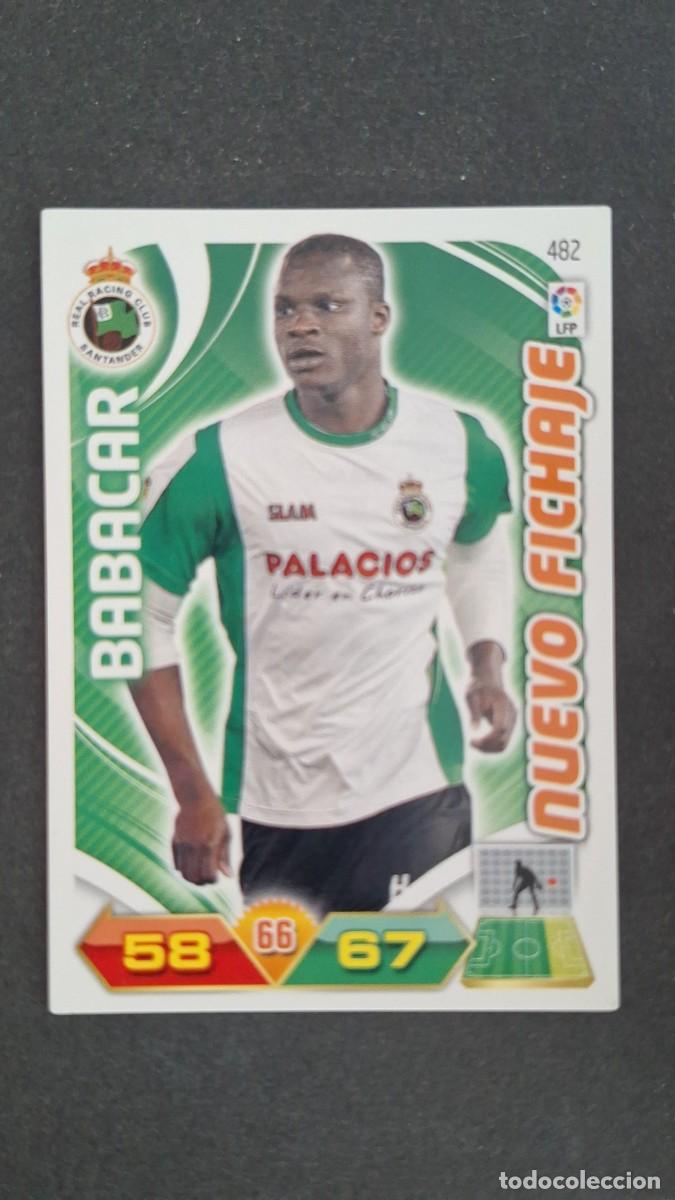 Cromos de F&uacute;tbol: L2 BABACAR RACING DE SANTANDER 482 NUEVO FICHAJE PANINI ADRENALYN XL LIGA 2011/2012 11 12