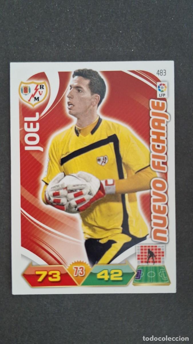 Cromos de F&uacute;tbol: L2 JOEL RAYO VALLECANO 483 NUEVO FICHAJE PANINI ADRENALYN XL LIGA 2011/2012 11 12