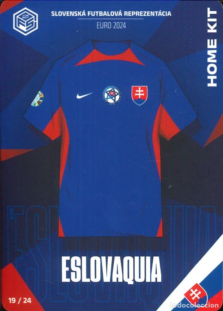 Cromos de F&uacute;tbol: FUTBOL - 2024 - CAMISETAS FUTBOL SORPRESA - 19/24 - ESLOVAQUIA - EURO 2024 COLLECTION