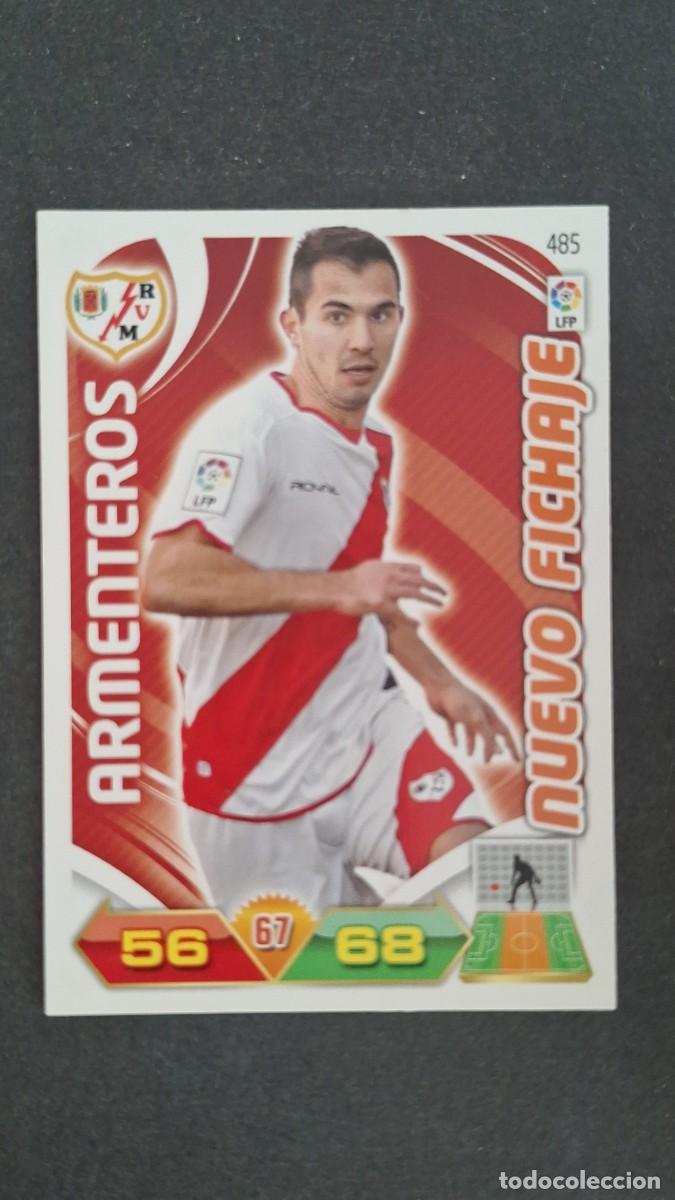 Cromos de F&uacute;tbol: L2 ARMENTEROS RAYO VALLECANO 485 NUEVO FICHAJE PANINI ADRENALYN XL LIGA 2011/2012 11 12