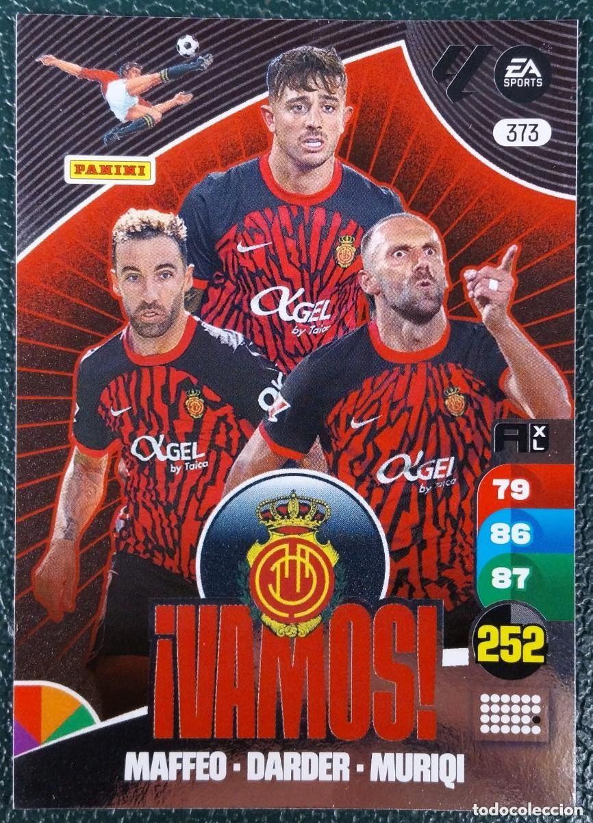 Cromos de F&uacute;tbol: 373 MAFFEO / DARDER / MURIQI RCD MALLORCA VAMOS FICHAS ALBUM ADRENALYN XL 2024 2025 24 25