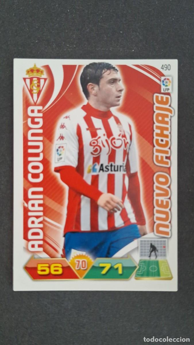 Cromos de F&uacute;tbol: L2 ADRIAN COLUNGA SPORTING DE GIJON 490 NUEVO FICHAJE PANINI ADRENALYN XL LIGA 2011/2012 11 12