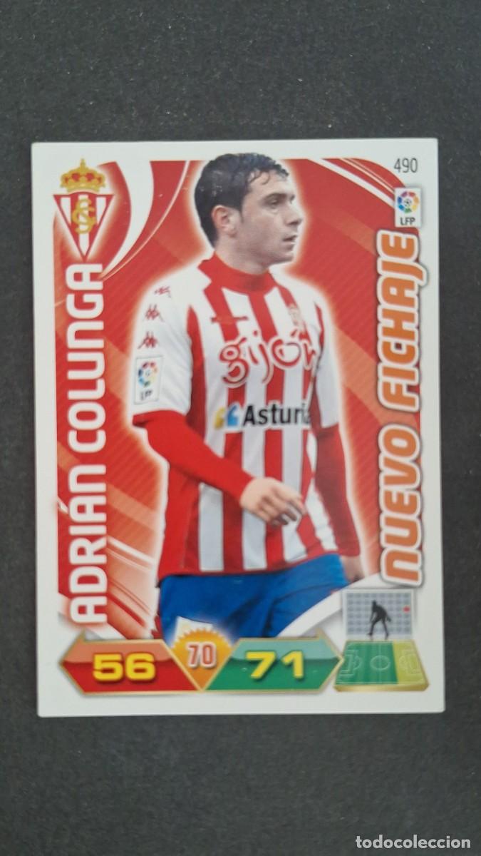 Cromos de F&uacute;tbol: L2 ADRIAN COLUNGA SPORTING DE GIJON 490 NUEVO FICHAJE PANINI ADRENALYN XL LIGA 2011/2012 11 12