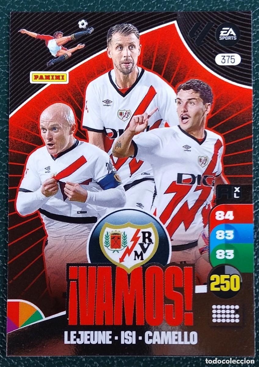 Cromos de F&uacute;tbol: 375 LEJEUNE - ISI - CAMELLO VAMOS RAYO VALLECANO FICHAS ALBUM ADRENALYN XL 2024 2025 24 25