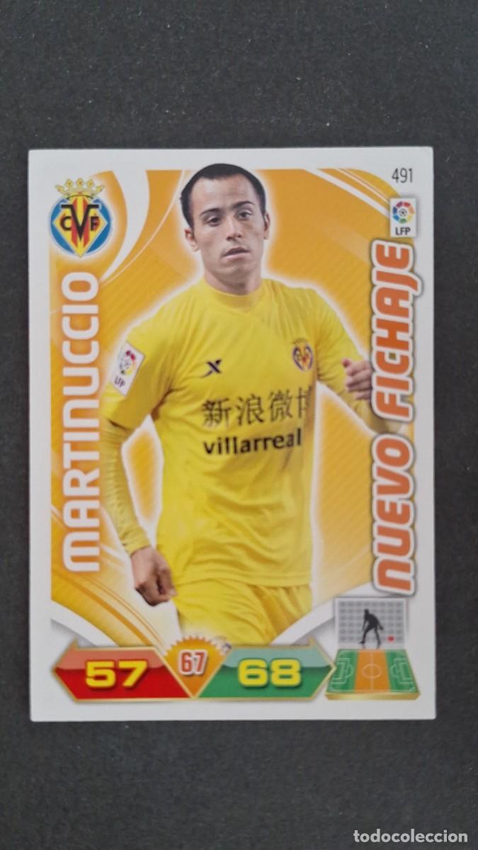 Cromos de F&uacute;tbol: L2 MARTINUCCIO VILLARREAL C. F. 491 NUEVO FICHAJE PANINI ADRENALYN XL LIGA 2011/2012 11 12