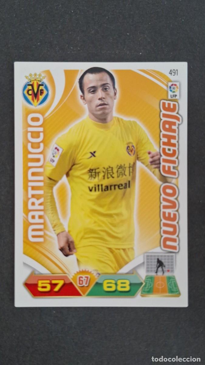 Cromos de F&uacute;tbol: L2 MARTINUCCIO VILLARREAL C. F. 491 NUEVO FICHAJE PANINI ADRENALYN XL LIGA 2011/2012 11 12