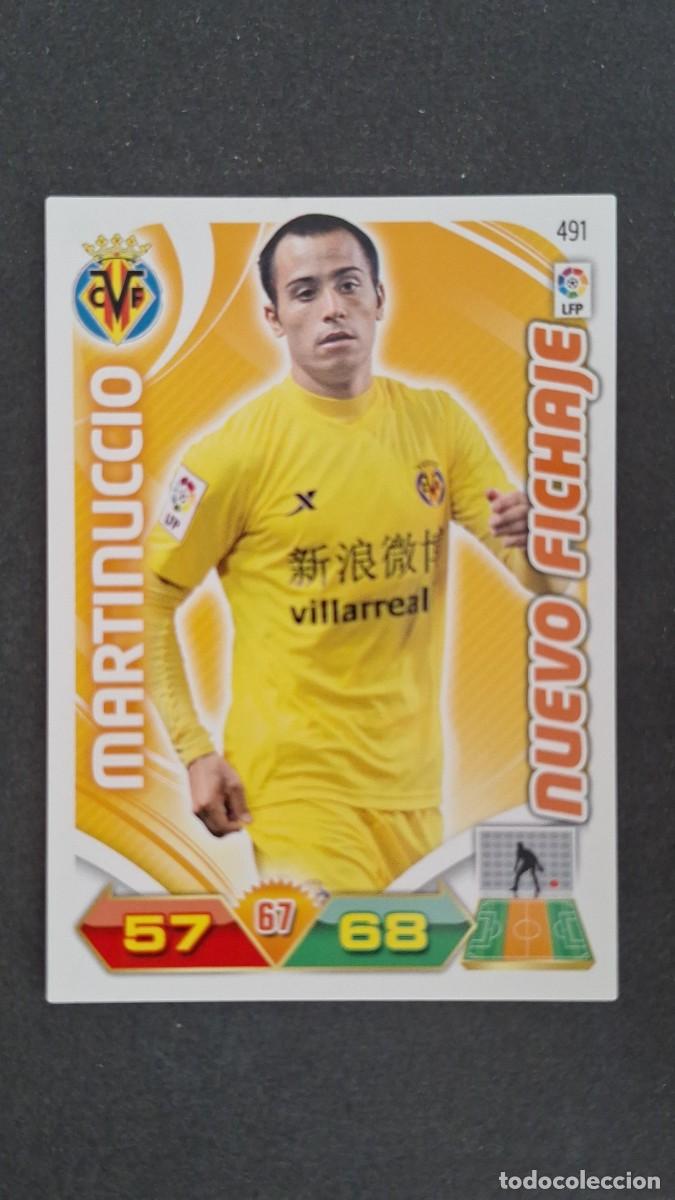 Cromos de F&uacute;tbol: L2 MARTINUCCIO VILLARREAL C. F. 491 NUEVO FICHAJE PANINI ADRENALYN XL LIGA 2011/2012 11 12