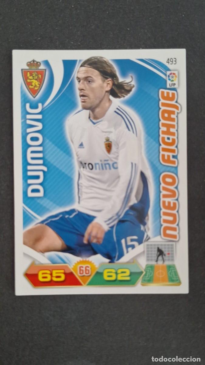 Fu&szlig;ball-Sticker: L2 DUJMOVIC REAL ZARAGOZA 493 NUEVO FICHAJE PANINI ADRENALYN XL LIGA 2011/2012 11 12