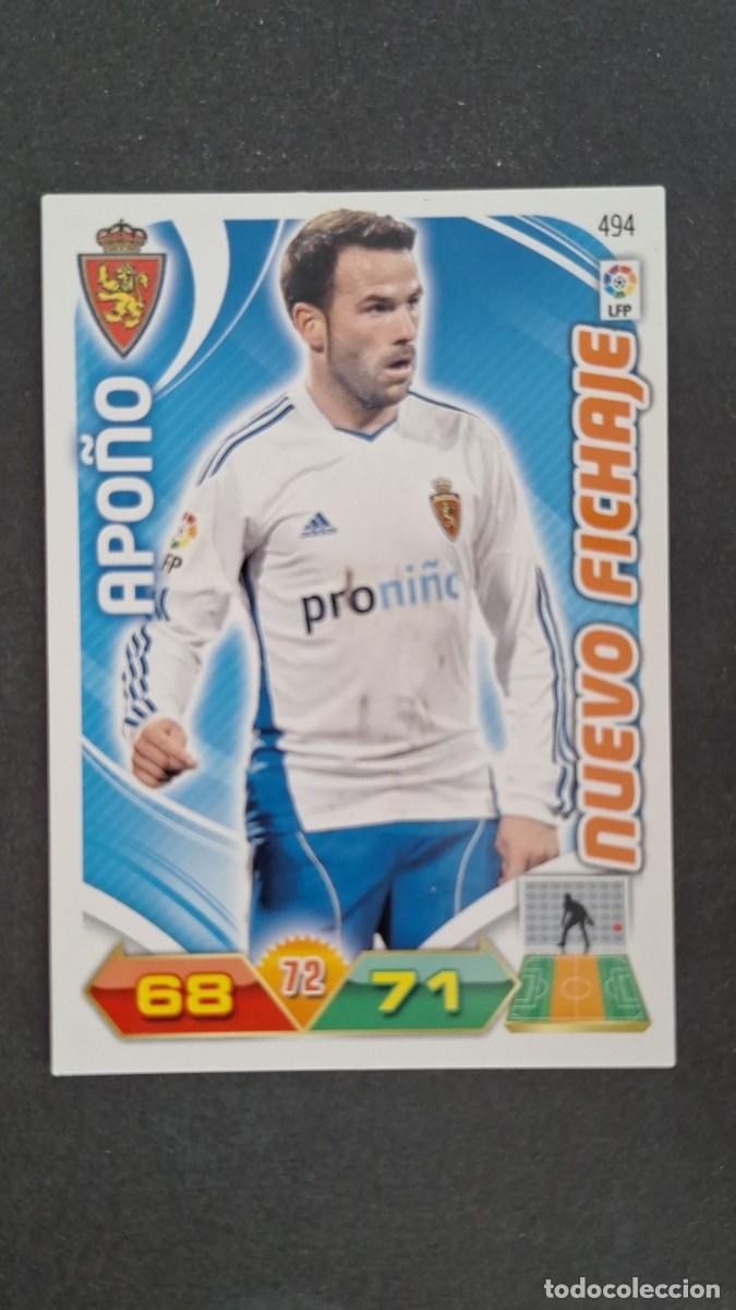 Fu&szlig;ball-Sticker: L2 APO&Ntilde;O REAL ZARAGOZA 494 NUEVO FICHAJE PANINI ADRENALYN XL LIGA 2011/2012 11 12