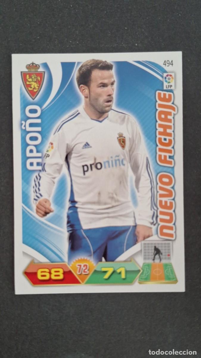 Fu&szlig;ball-Sticker: L2 APO&Ntilde;O REAL ZARAGOZA 494 NUEVO FICHAJE PANINI ADRENALYN XL LIGA 2011/2012 11 12