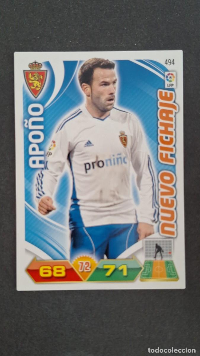 Cromos de F&uacute;tbol: L2 APO&Ntilde;O REAL ZARAGOZA 494 NUEVO FICHAJE PANINI ADRENALYN XL LIGA 2011/2012 11 12