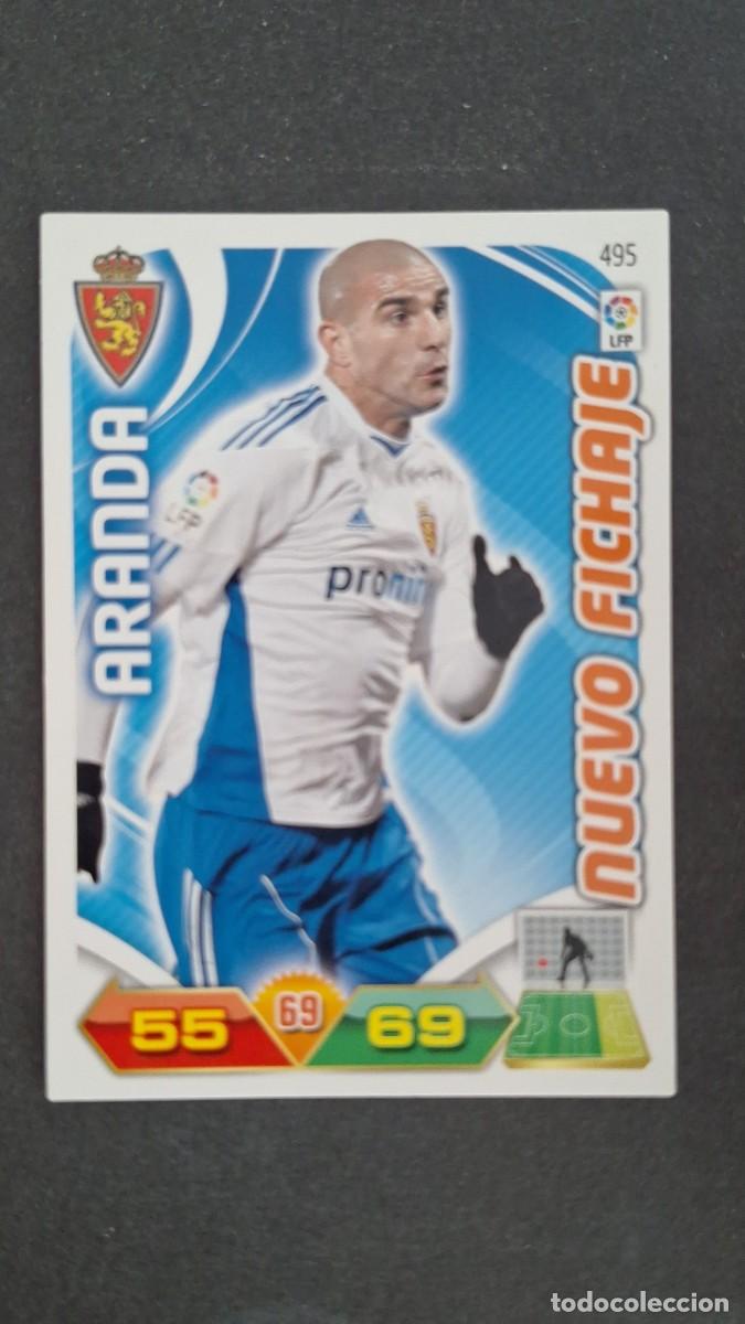 Cromos de F&uacute;tbol: L2 ARANDA REAL ZARAGOZA 495 NUEVO FICHAJE PANINI ADRENALYN XL LIGA 2011/2012 11 12