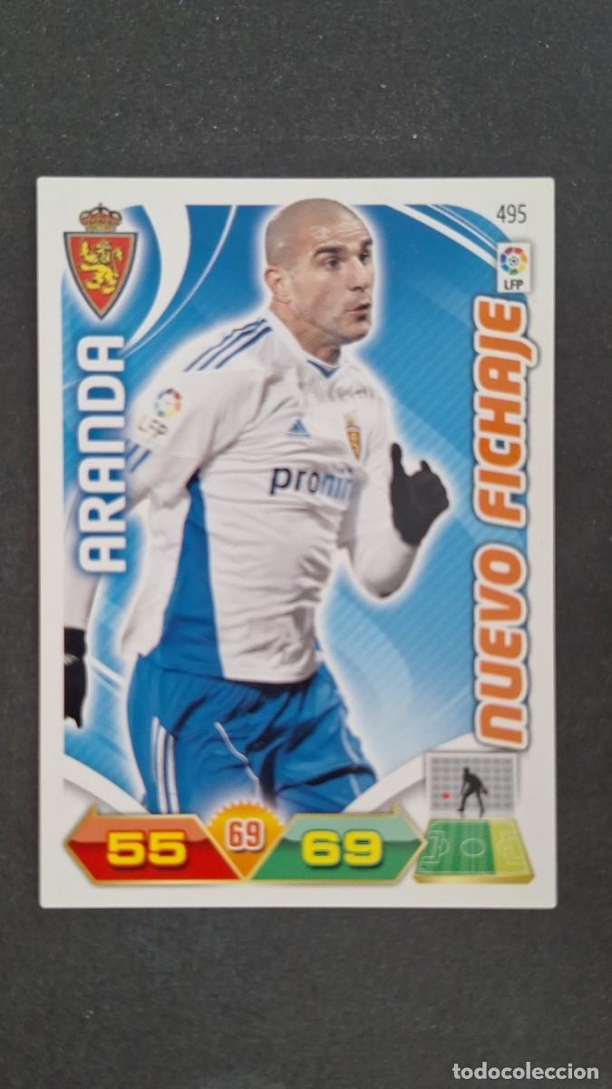 Cromos de F&uacute;tbol: L2 ARANDA REAL ZARAGOZA 495 NUEVO FICHAJE PANINI ADRENALYN XL LIGA 2011/2012 11 12