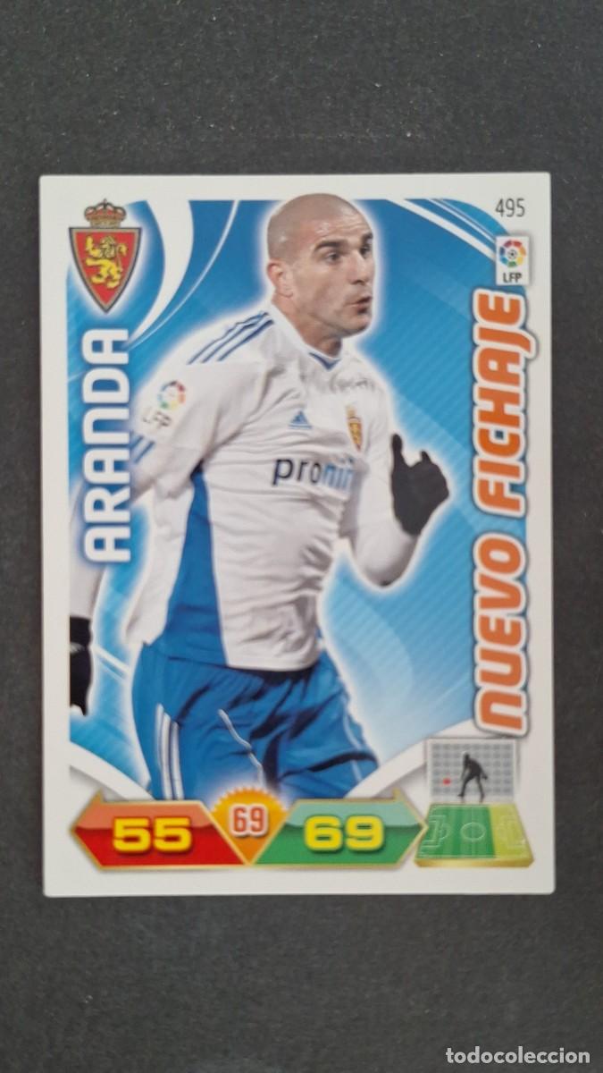 Cromos de F&uacute;tbol: L2 ARANDA REAL ZARAGOZA 495 NUEVO FICHAJE PANINI ADRENALYN XL LIGA 2011/2012 11 12
