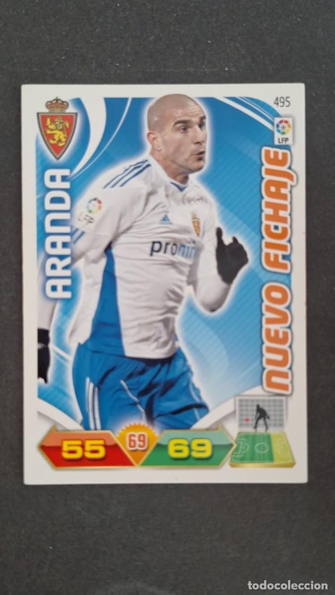 Cromos de F&uacute;tbol: L2 ARANDA REAL ZARAGOZA 495 NUEVO FICHAJE PANINI ADRENALYN XL LIGA 2011/2012 11 12