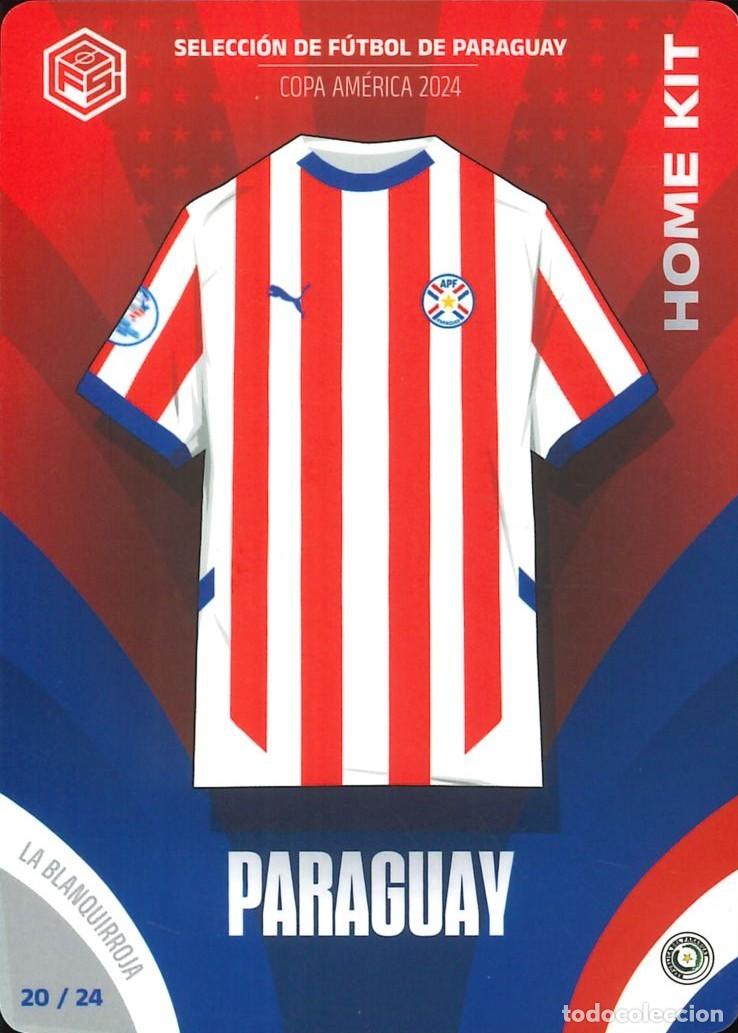 Figurine di Calcio: FUTBOL - 2024 - CAMISETAS FUTBOL SORPRESA - 20/24 - PARAGUAY - COPA AMERICA COLLECTION