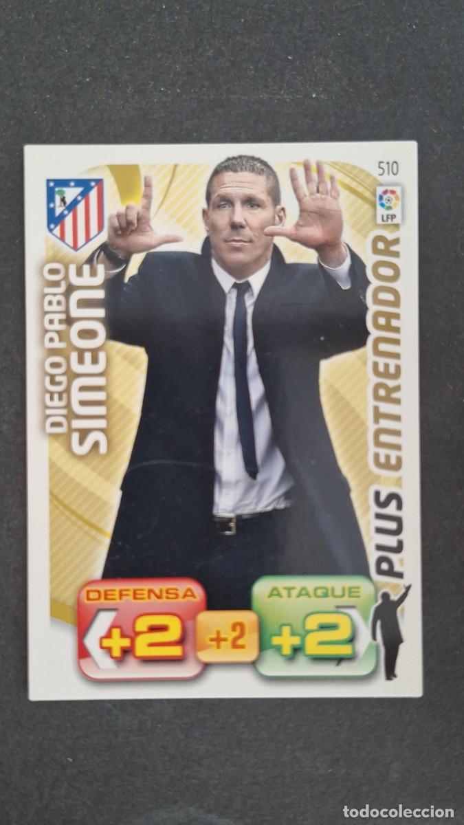 Cromos de F&uacute;tbol: L2 SIMEONE ATLETICO DE MADRID 510 PLUS ENTRENADOR PANINI ADRENALYN XL LIGA 2011/2012 11 12