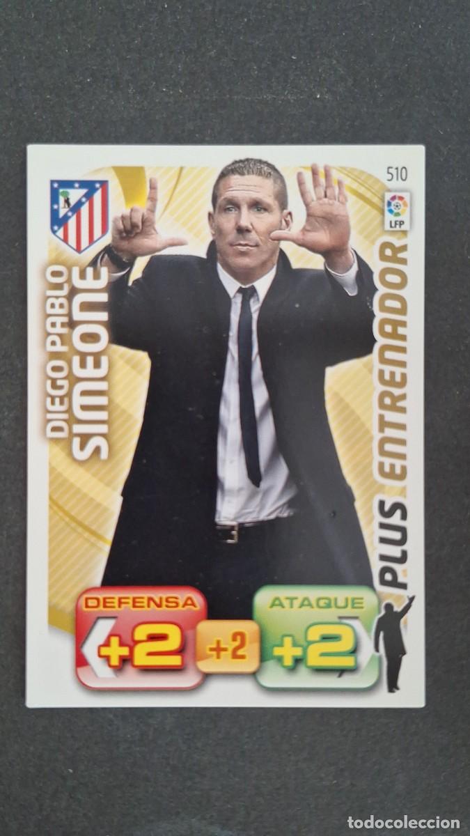 Cromos de F&uacute;tbol: L2 SIMEONE ATLETICO DE MADRID 510 PLUS ENTRENADOR PANINI ADRENALYN XL LIGA 2011/2012 11 12
