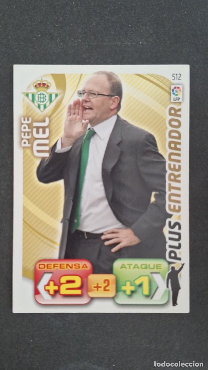 Cromos de F&uacute;tbol: L2 PEPE MEL REAL BETIS BALOMPIE 512 PLUS ENTRENADOR PANINI ADRENALYN XL LIGA 2011/2012 11 12