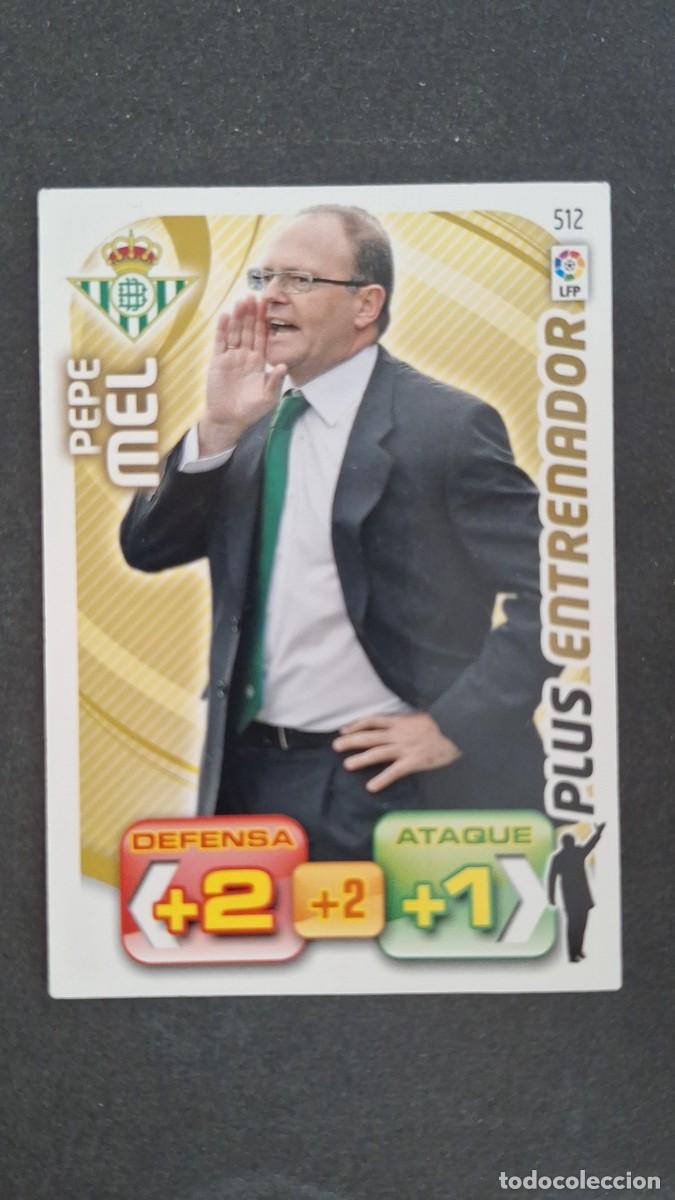 Cromos de F&uacute;tbol: L2 PEPE MEL REAL BETIS BALOMPIE 512 PLUS ENTRENADOR PANINI ADRENALYN XL LIGA 2011/2012 11 12