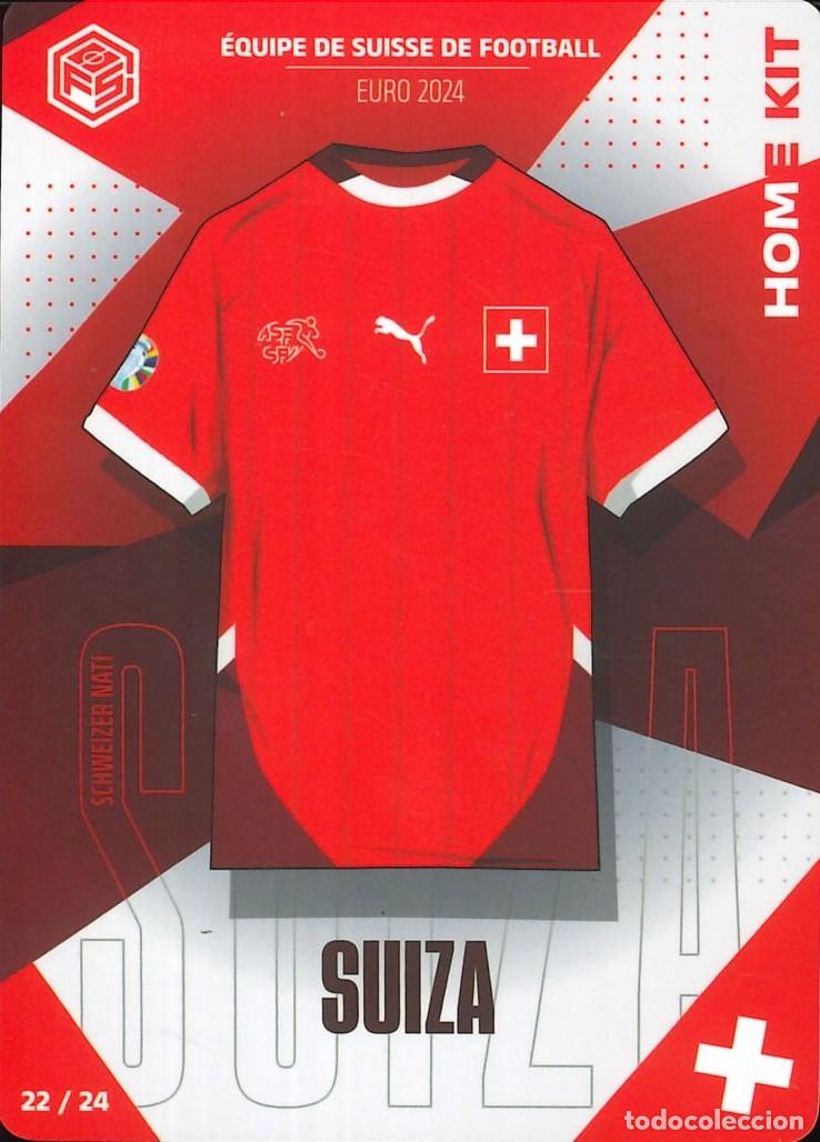 Cartes &agrave; collectionner de Football: FUTBOL - 2024 - CAMISETAS FUTBOL SORPRESA - 22/24 - SUIZA - EURO 2024 COLLECTION