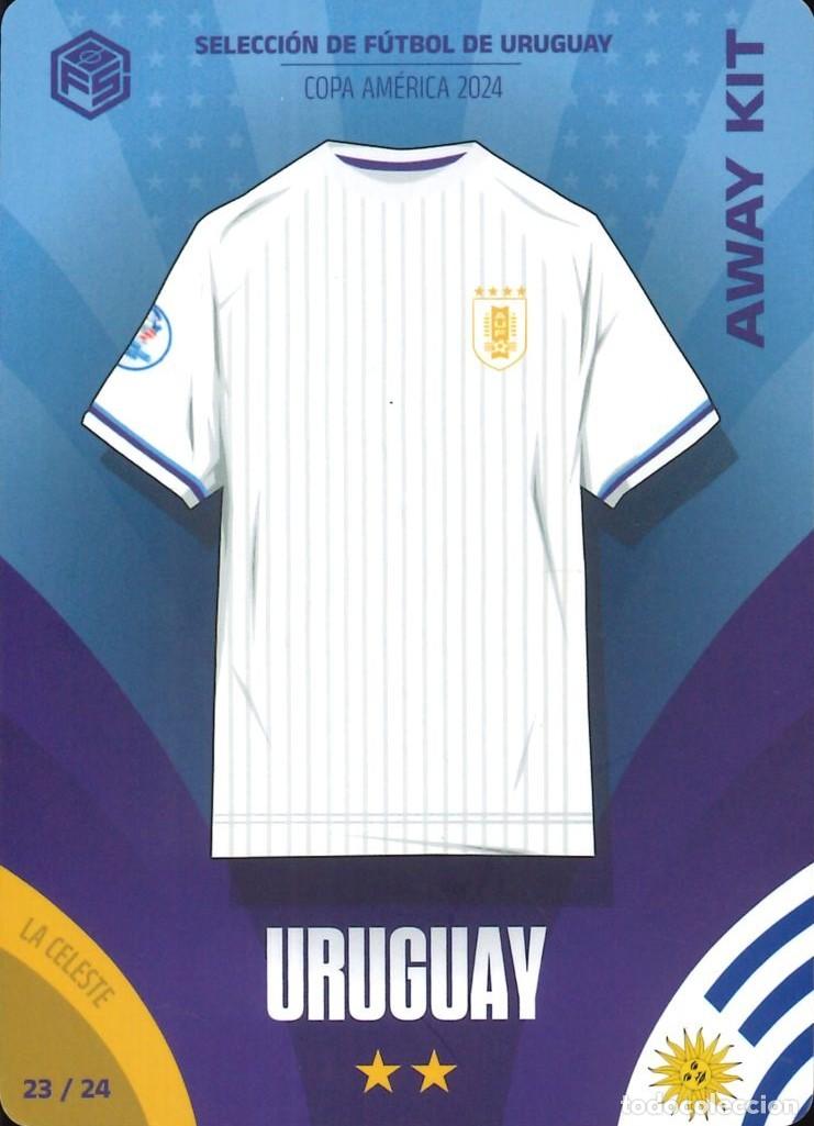 Fu&szlig;ball-Sticker: FUTBOL - 2024 - CAMISETAS FUTBOL SORPRESA - 23/24 - URUGUAY - COPA AMERICA COLLECTION