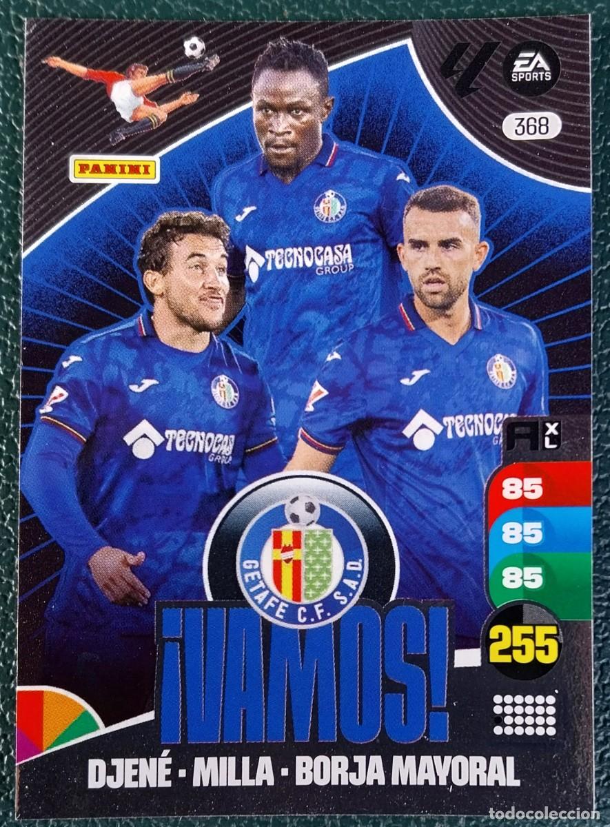 Fu&szlig;ball-Sticker: 368 DJENE / MILLA / BORJA MAYORAL VAMOS GETAFE CF FICHAS ALBUM ADRENALYN XL 2024 2025 24 25