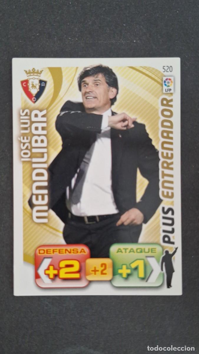 Cromos de F&uacute;tbol: L2 MENDILIBAR C. A. OSASUNA 520 PLUS ENTRENADOR PANINI ADRENALYN XL LIGA 2011/2012 11 12