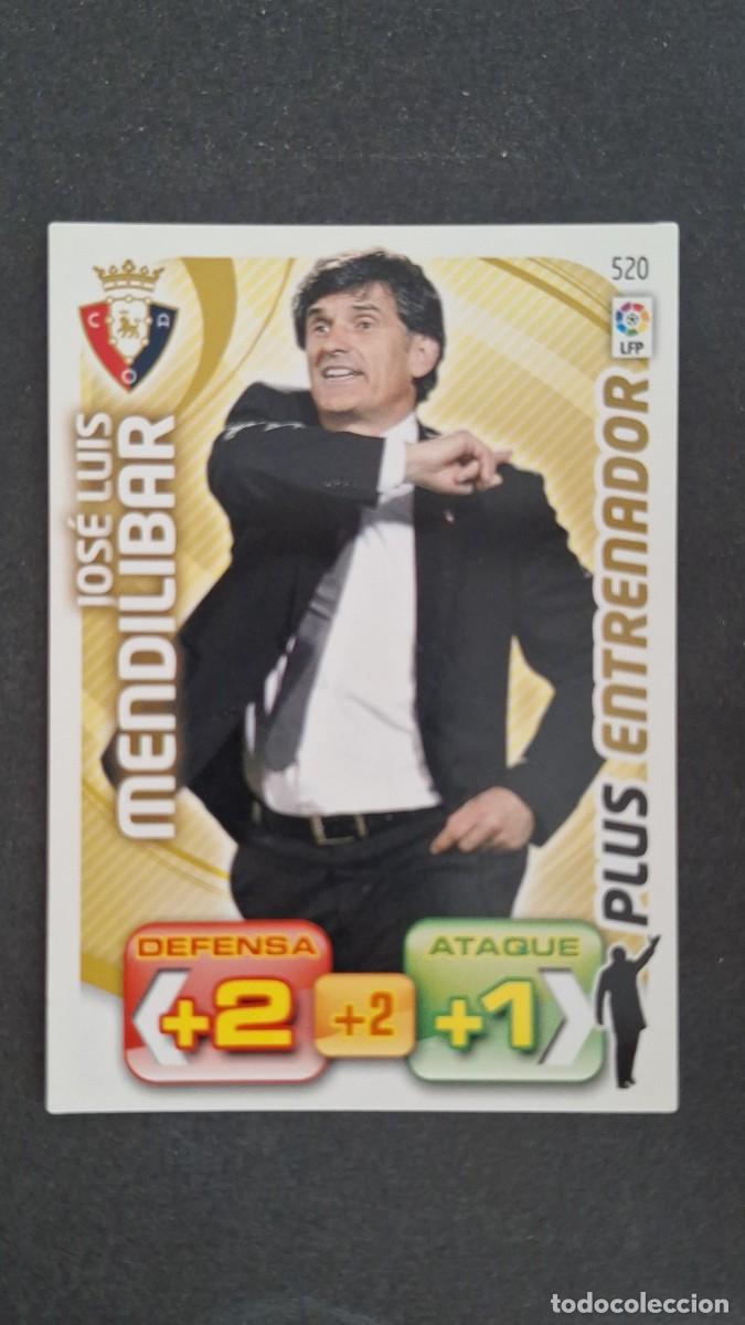 Cromos de F&uacute;tbol: L2 MENDILIBAR C. A. OSASUNA 520 PLUS ENTRENADOR PANINI ADRENALYN XL LIGA 2011/2012 11 12