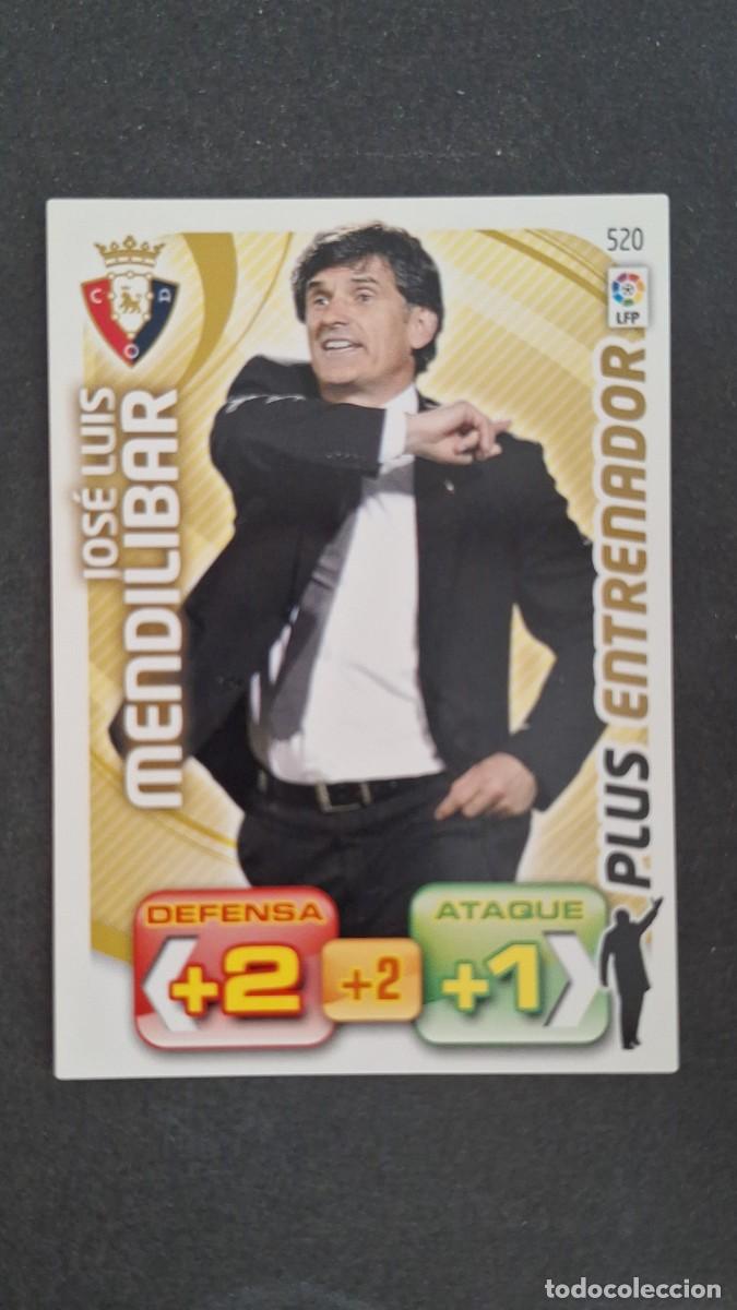 Cromos de F&uacute;tbol: L2 MENDILIBAR C. A. OSASUNA 520 PLUS ENTRENADOR PANINI ADRENALYN XL LIGA 2011/2012 11 12