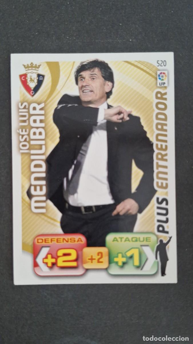 Cromos de F&uacute;tbol: L2 MENDILIBAR C. A. OSASUNA 520 PLUS ENTRENADOR PANINI ADRENALYN XL LIGA 2011/2012 11 12