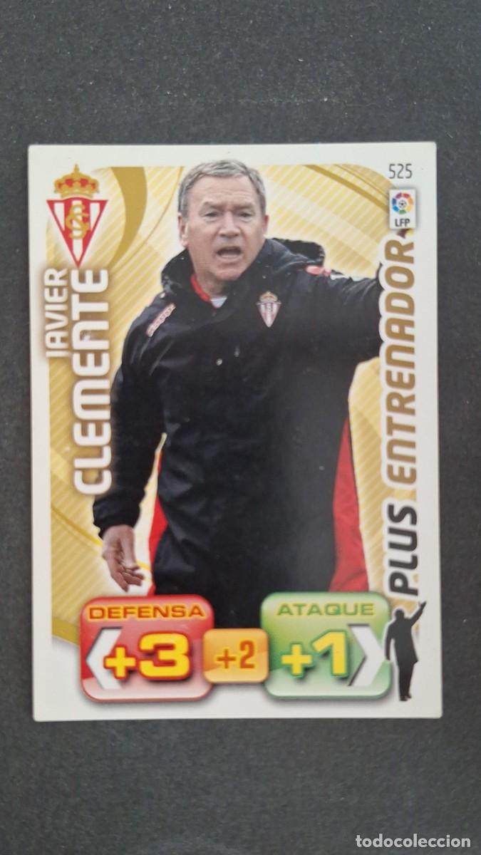 Cromos de F&uacute;tbol: L2 CLEMENTE SPORTING DE GIJON 525 PLUS ENTRENADOR PANINI ADRENALYN XL LIGA 2011/2012 11 12