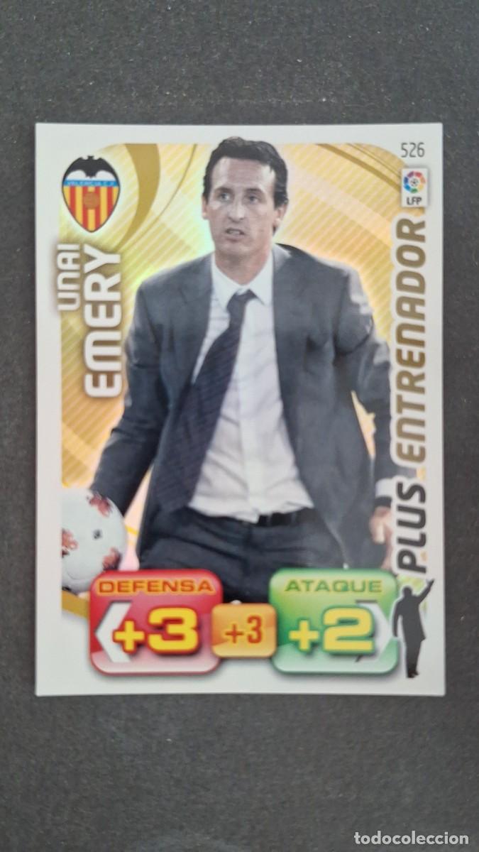 Cromos de F&uacute;tbol: L2 UNAI EMERY VALENCIA C. F. 526 PLUS ENTRENADOR PANINI ADRENALYN XL LIGA 2011/2012 11 12