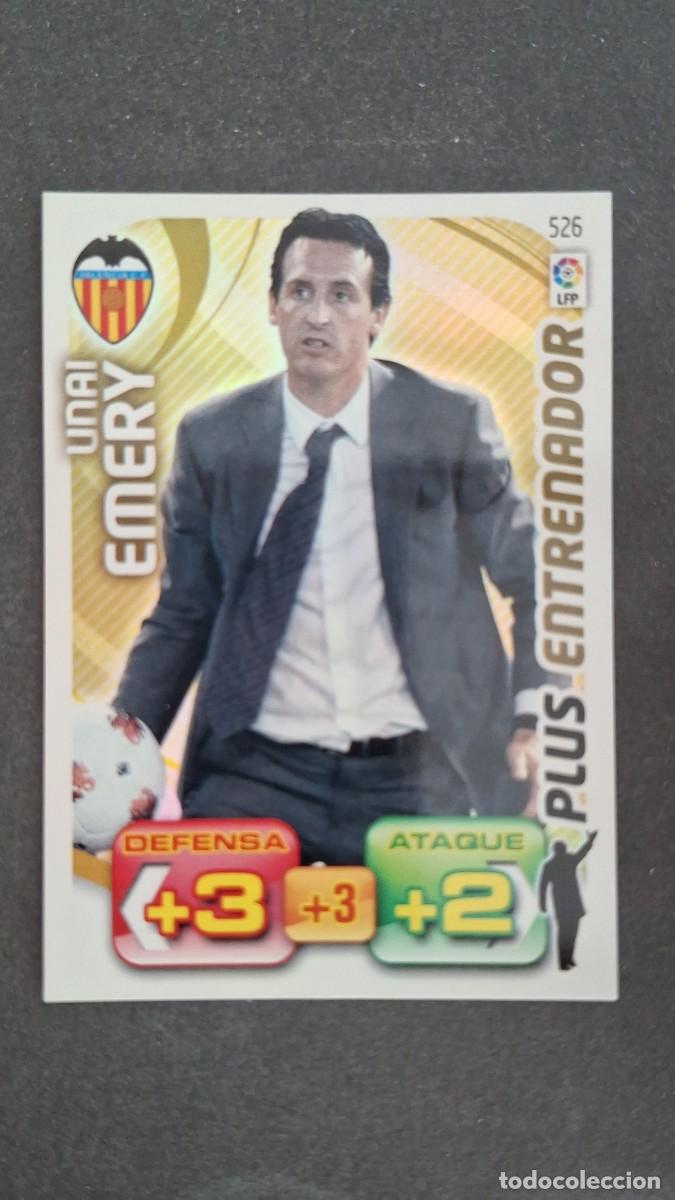 Cromos de F&uacute;tbol: L2 UNAI EMERY VALENCIA C. F. 526 PLUS ENTRENADOR PANINI ADRENALYN XL LIGA 2011/2012 11 12