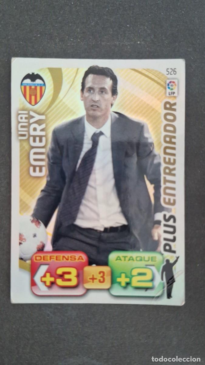 Cromos de F&uacute;tbol: L2 UNAI EMERY VALENCIA C. F. 526 PLUS ENTRENADOR PANINI ADRENALYN XL LIGA 2011/2012 11 12