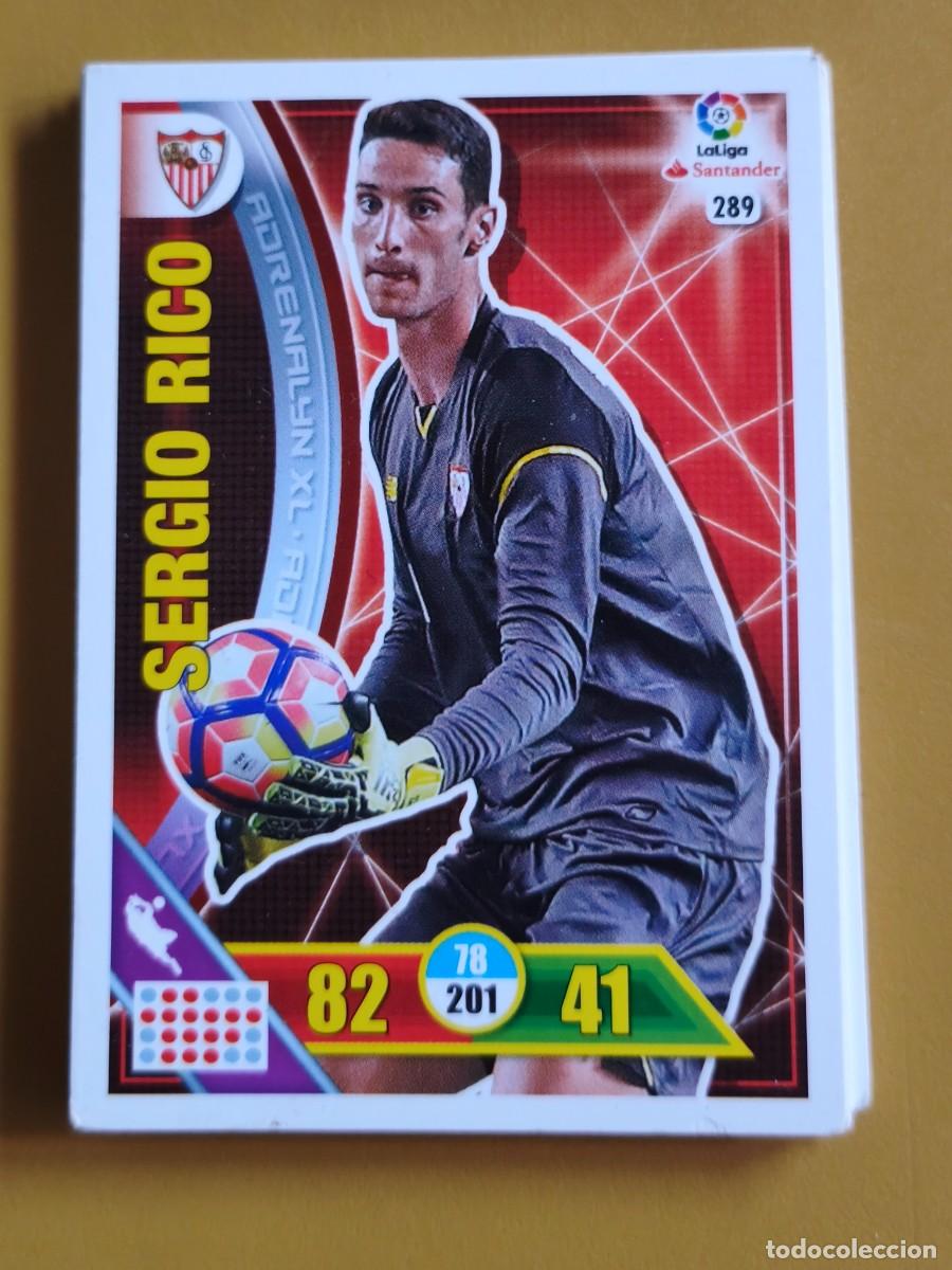 Cromos de F&uacute;tbol: sergio rico, adrenalyn 2016 17