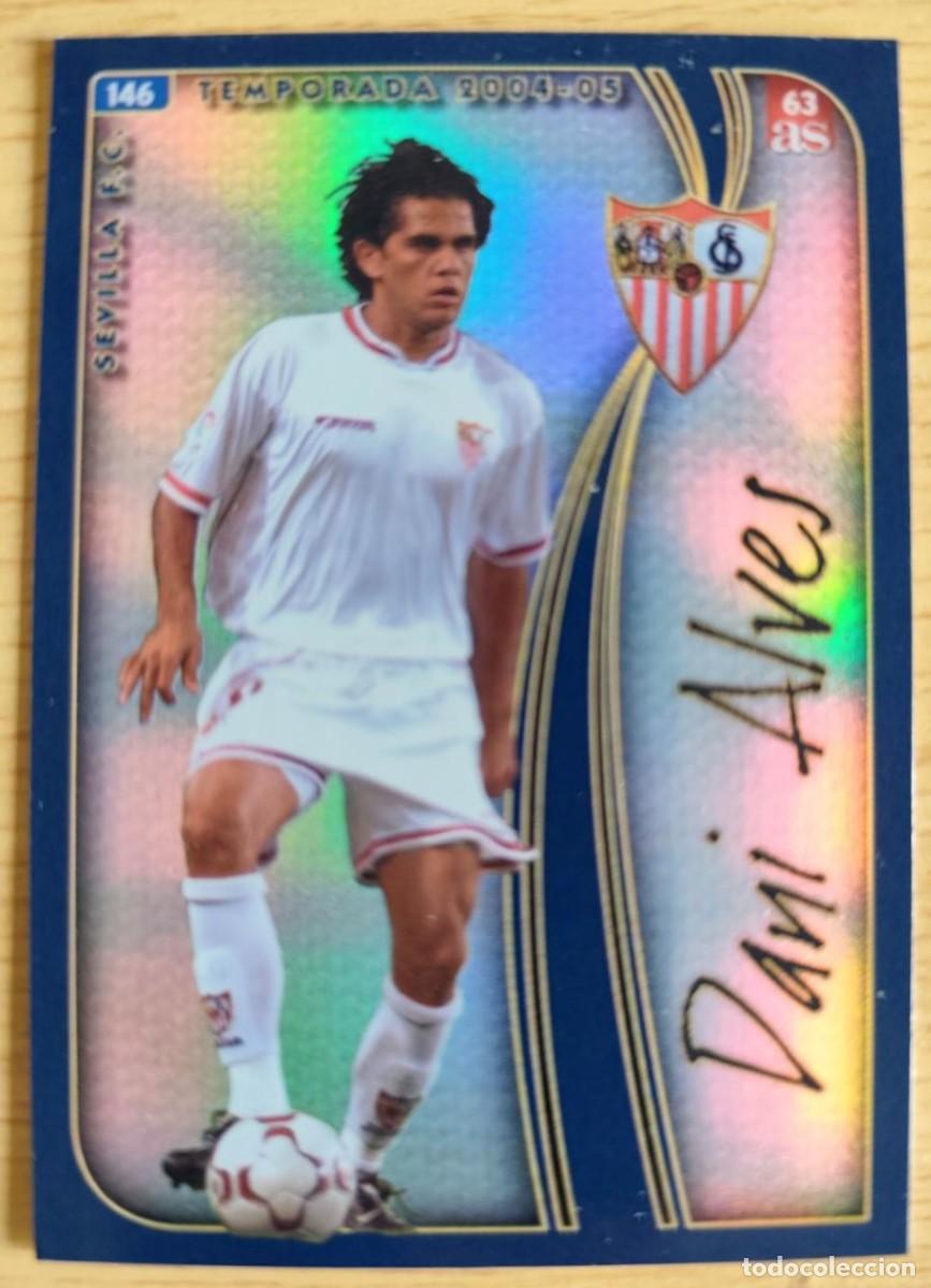 Cromos de F&uacute;tbol: 63 DIARIO AS MUNDICROMO 2004 2005 04 05 FICHAS QUIZ LIGA DANI ALVES N&ordm; 146 SEVILLA CARD ALBUM F&Uacute;TBOL