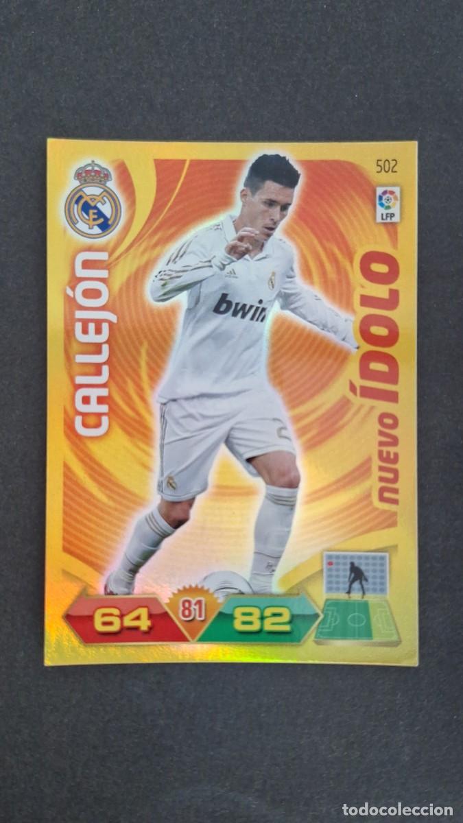 Cromos de F&uacute;tbol: L2 CALLEJON REAL MADRID 502 NUEVO IDOLO PANINI ADRENALYN XL LIGA 2011/2012 11 12