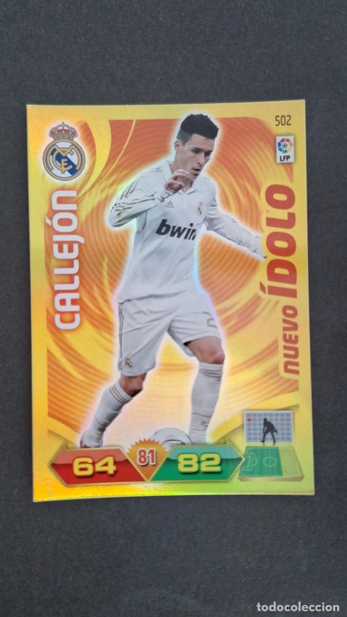 Cromos de F&uacute;tbol: L2 CALLEJON REAL MADRID 502 NUEVO IDOLO PANINI ADRENALYN XL LIGA 2011/2012 11 12