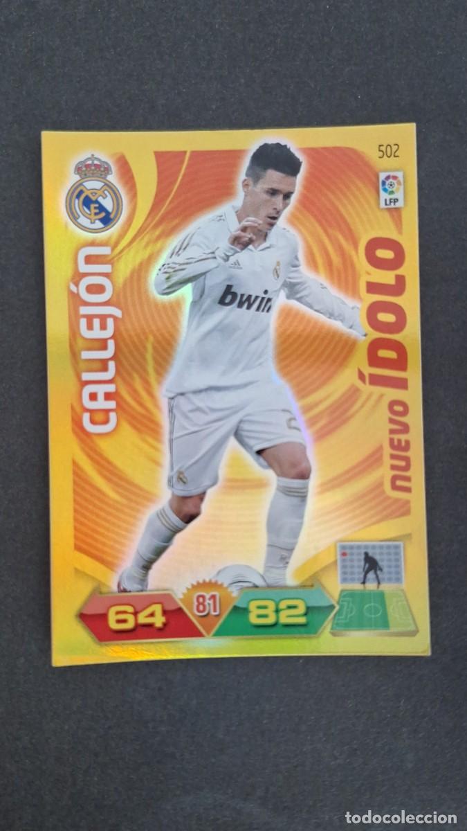 Cromos de F&uacute;tbol: L2 CALLEJON REAL MADRID 502 NUEVO IDOLO PANINI ADRENALYN XL LIGA 2011/2012 11 12