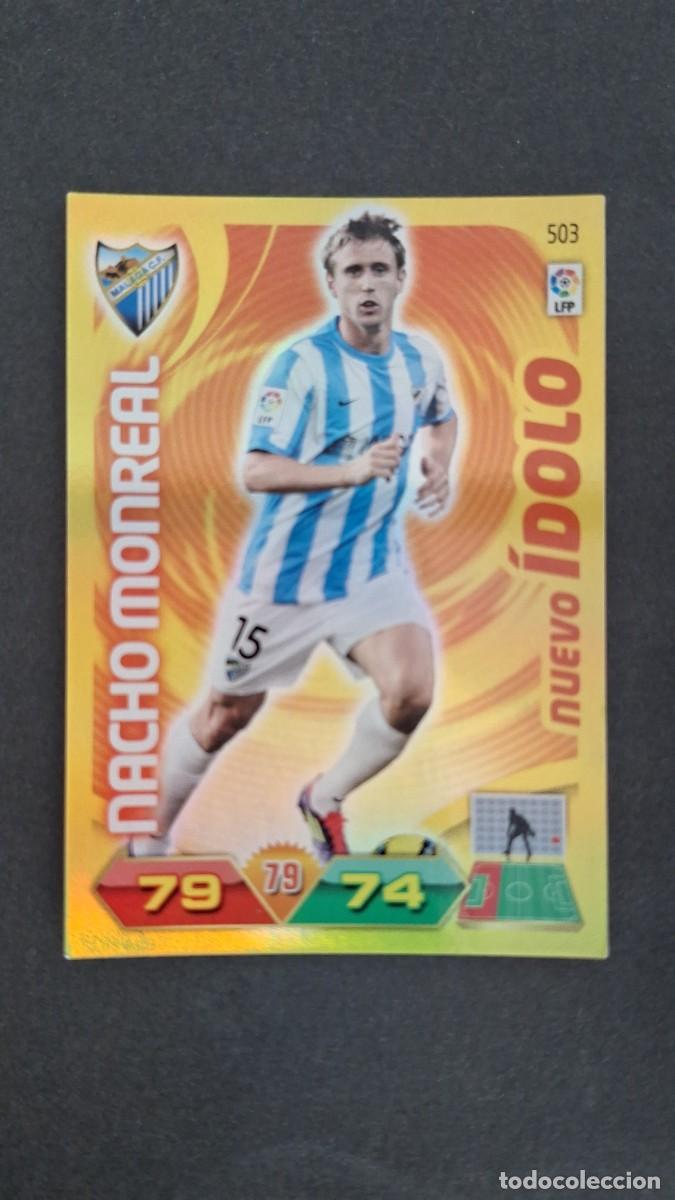 Cromos de F&uacute;tbol: L2 NACHO MONREAL MALAGA C. F. 503 NUEVO IDOLO PANINI ADRENALYN XL LIGA 2011/2012 11 12