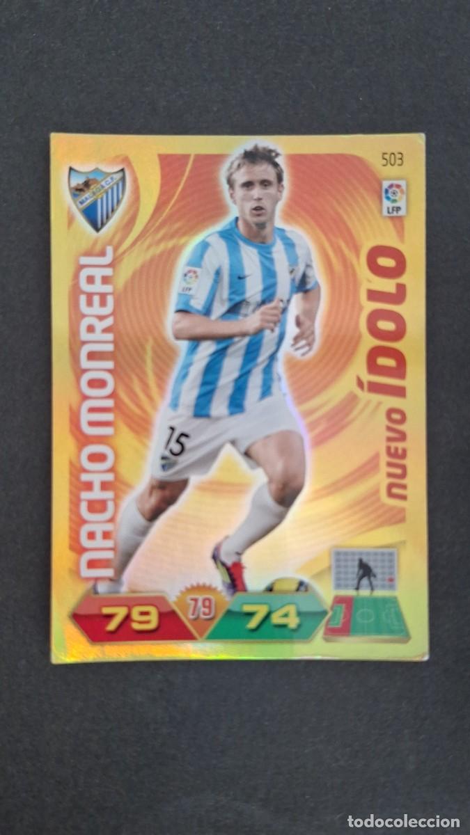 Cromos de F&uacute;tbol: L2 NACHO MONREAL MALAGA C. F. 503 NUEVO IDOLO PANINI ADRENALYN XL LIGA 2011/2012 11 12