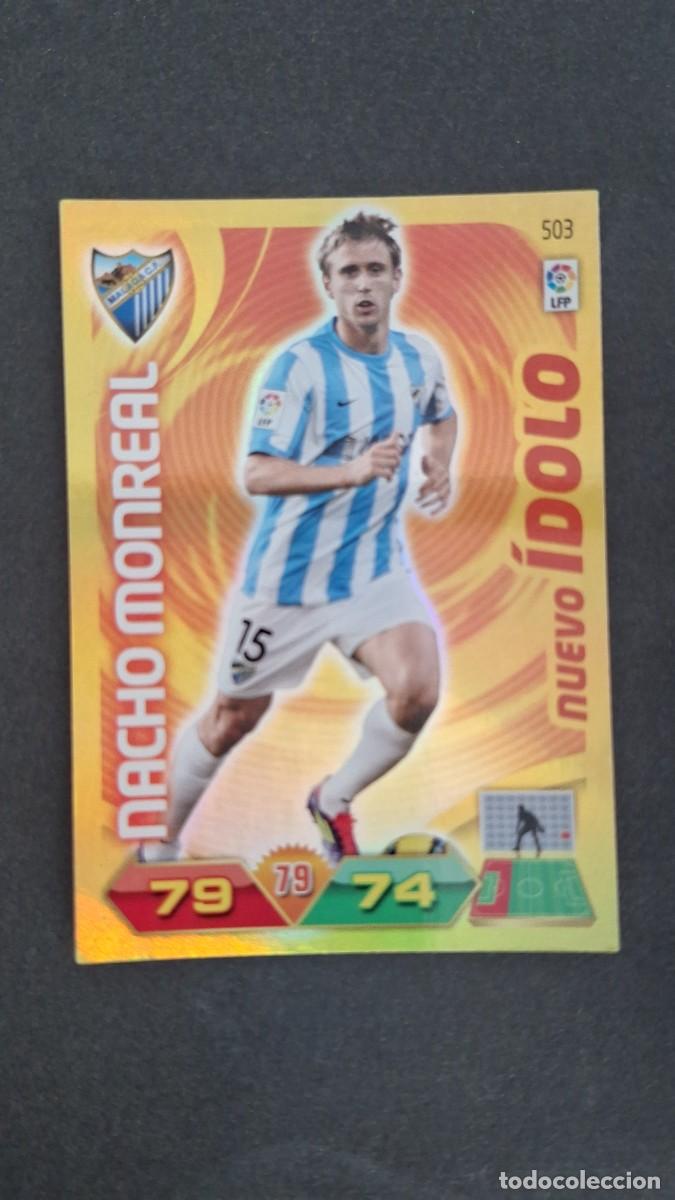 Cromos de F&uacute;tbol: L2 NACHO MONREAL MALAGA C. F. 503 NUEVO IDOLO PANINI ADRENALYN XL LIGA 2011/2012 11 12