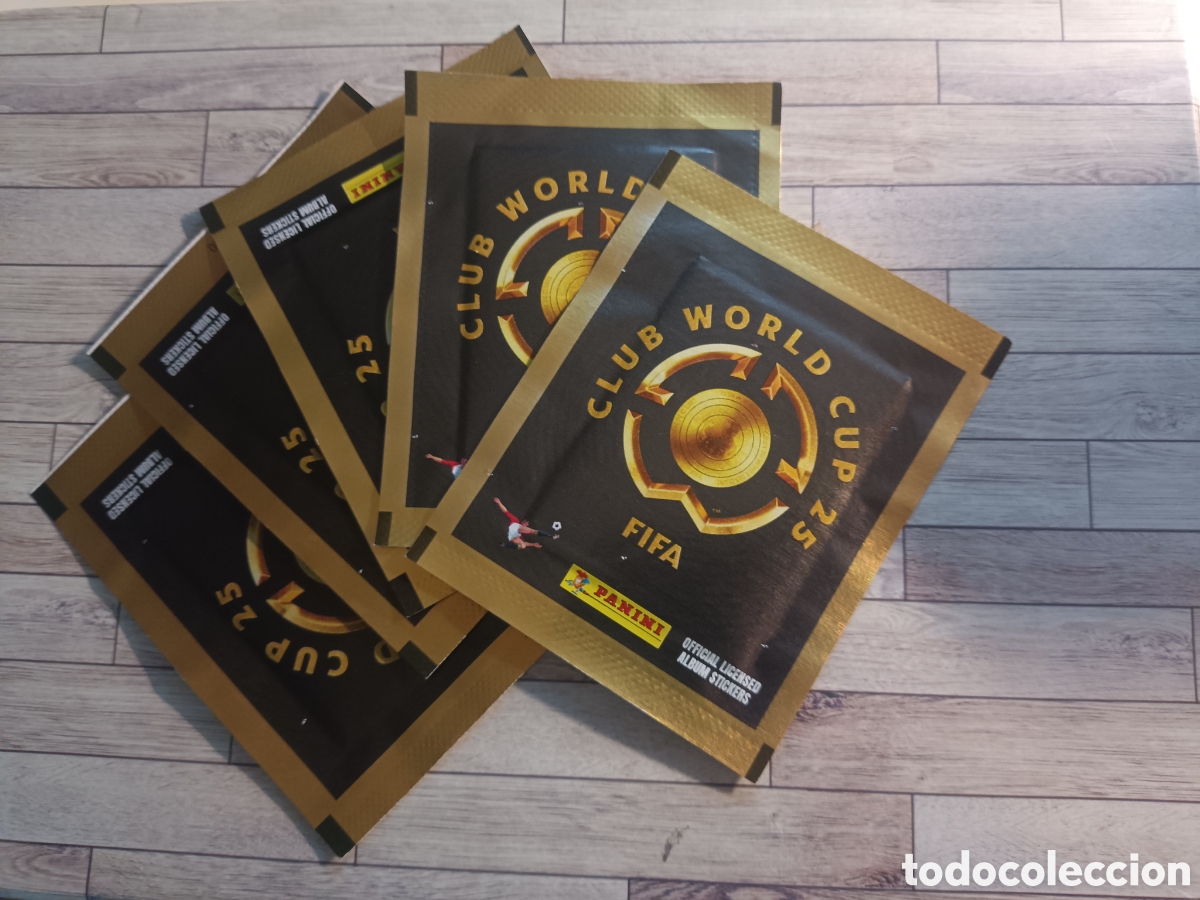 Cromos de F&uacute;tbol: 5 sobres de cromos del Mundial de Clubs Cup World Cup 2025