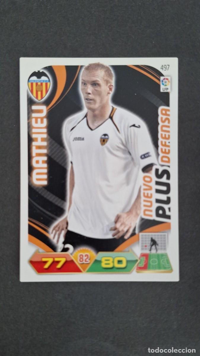 Cromos de Futebol: L2 MATHIEU VALENCIA C. F. 497 NUEVO PLUS DEFENSA PANINI ADRENALYN XL LIGA 2011/2012 11 12