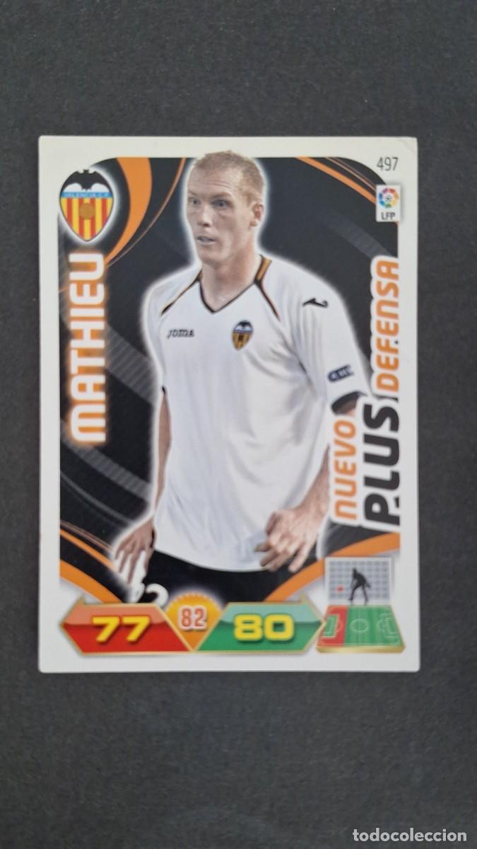 Cromos de Futebol: L2 MATHIEU VALENCIA C. F. 497 NUEVO PLUS DEFENSA PANINI ADRENALYN XL LIGA 2011/2012 11 12